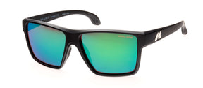 Mako Cast 9611 Polarised Sunglasses M01G2H5 Matte Black - Rose Green Mirror