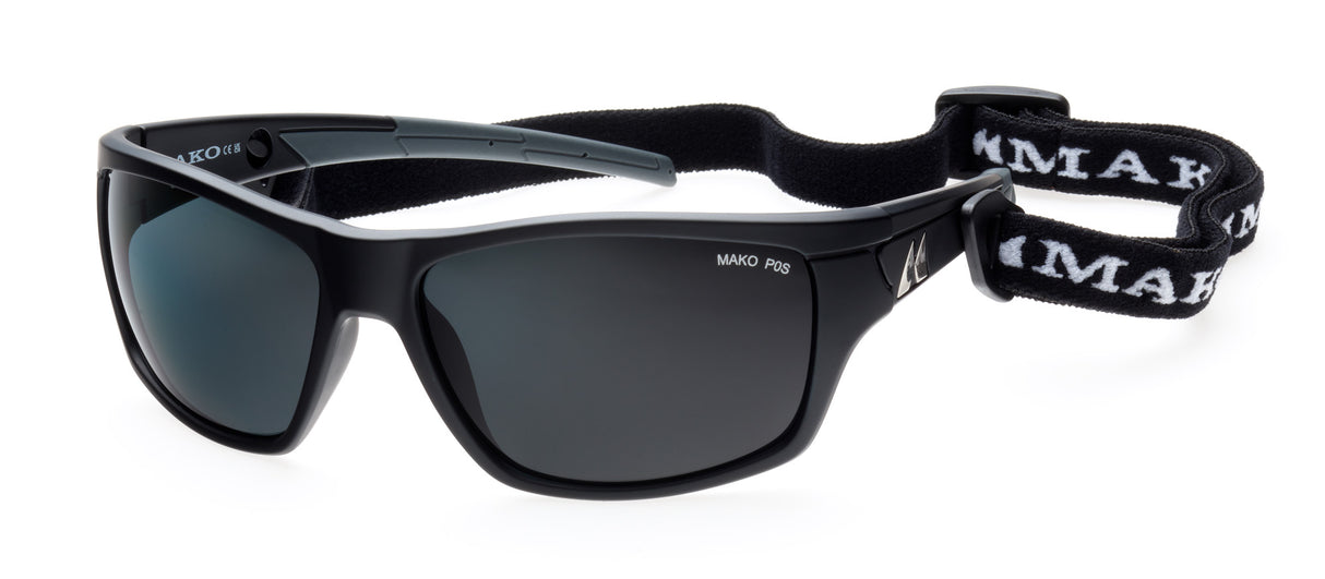Mako Nemesis 9612 Polarised Sunglasses M09P0S Matte Black/Grey - Brown