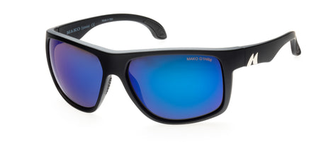 Mako Mavericks 9613 Polarised Sunglasses M01G1HR6 Matte Black - Brown Blue Mirror
