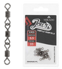 Mikado Jaws Triple Swivels XL 35kg 5pk