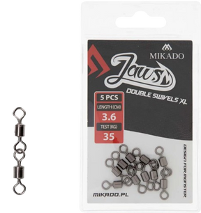Mikado Jaws Double Swivels XL 35kg 5pk