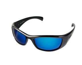 Spotters Artic+ Polarised Sunglasses Gloss Black - Ice Blue
