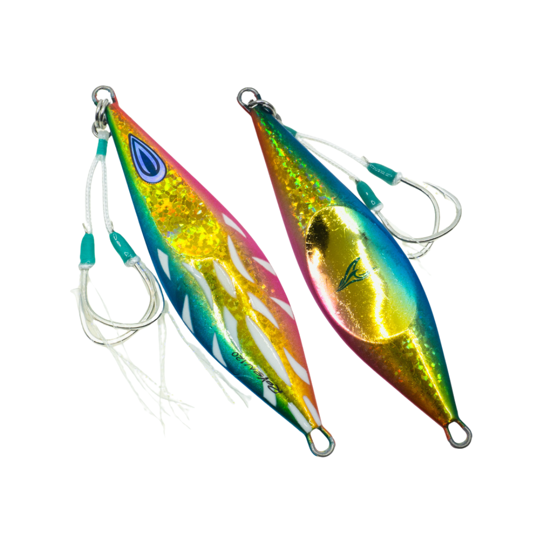 Oceans Legacy Roven 40g Metal Jig Lure Aqua Rainbow