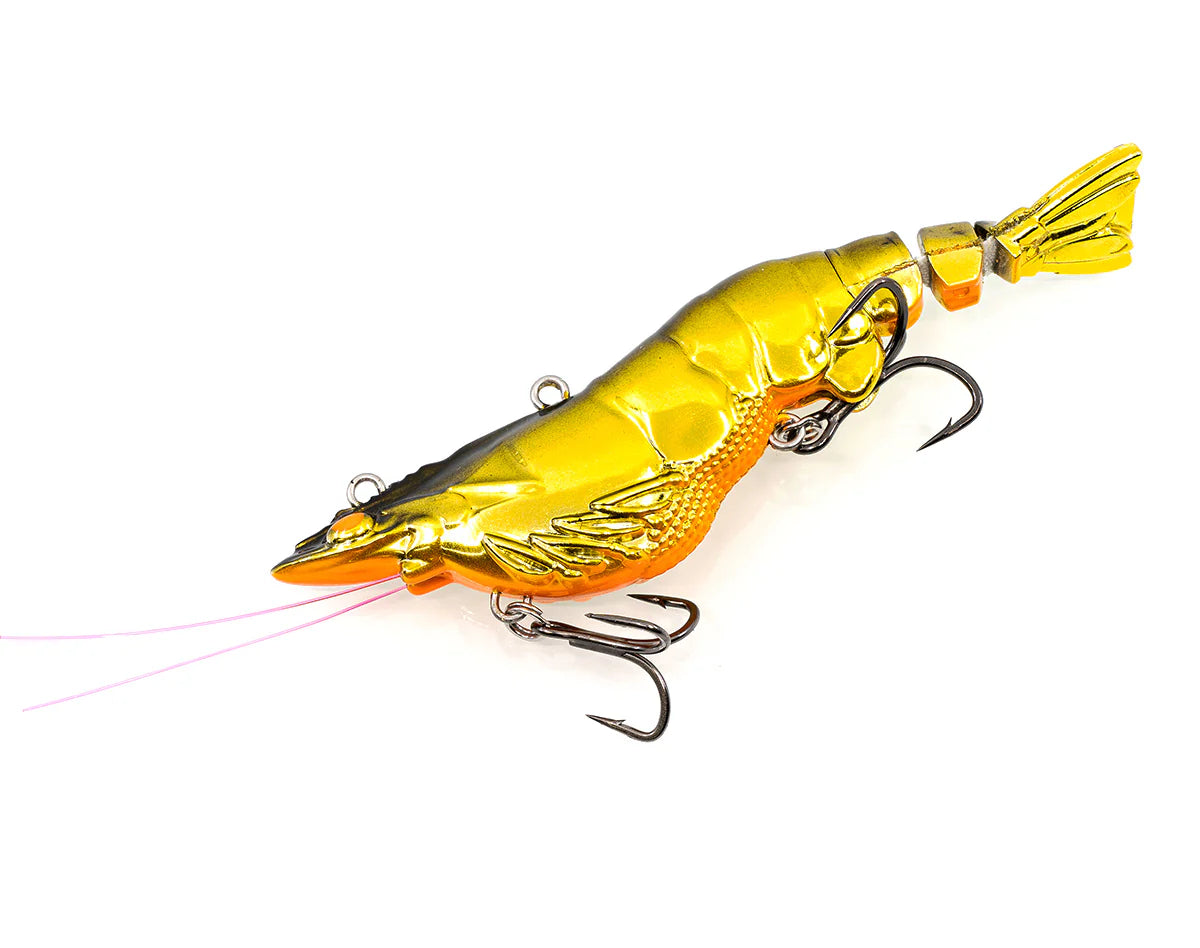Chasebaits Armour Prawn 50mm Hard Body Lure Gold Chrome