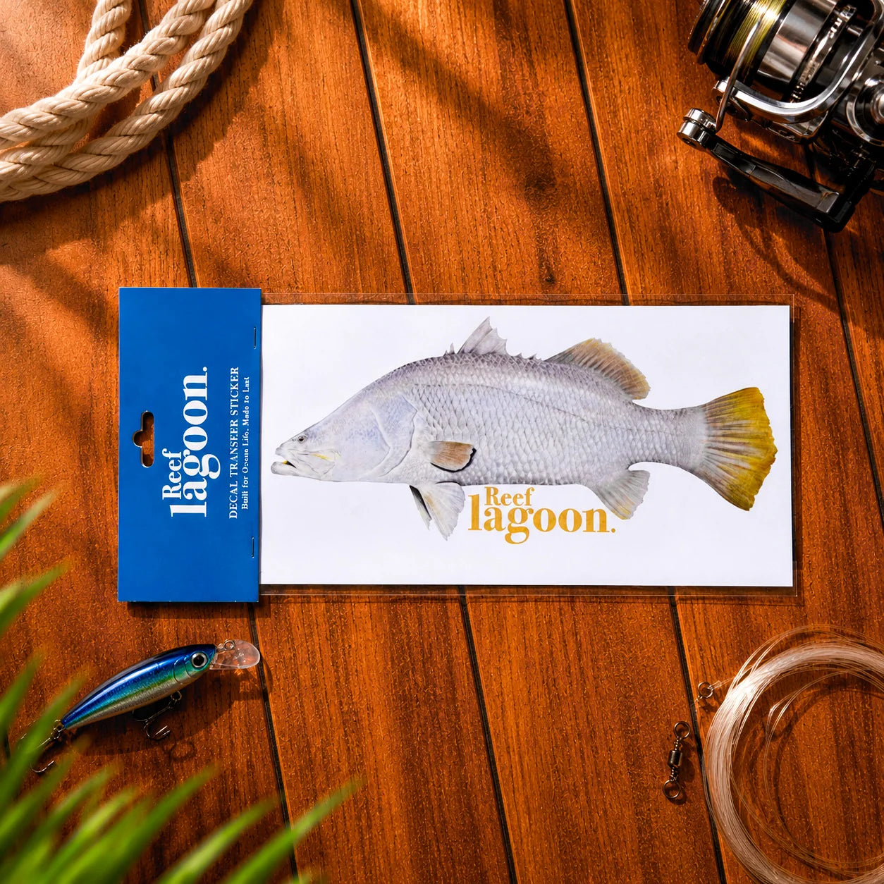 Reef Lagoon Decal Sticker A4 Barramundi
