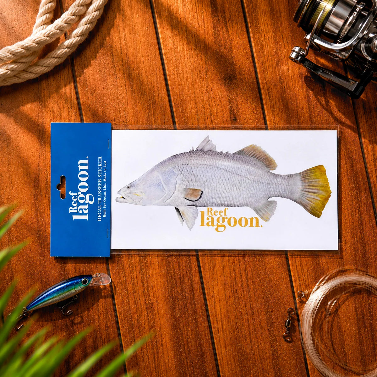 Reef Lagoon Decal Sticker A4 Barramundi