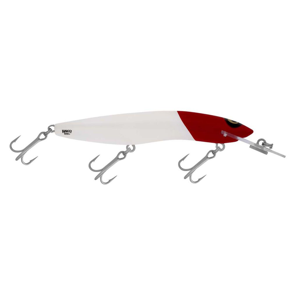 RMG Scorpion 125 Standard 3.5m 125mm Hard Body Lure White Redhead