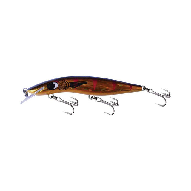 Classic 120mm Barra 15+ Hard Body Lure Gold Mullet Dazzler