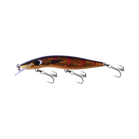 Classic 120mm Barra 10+ Hard Body Lure Gold Mullet Dazzler