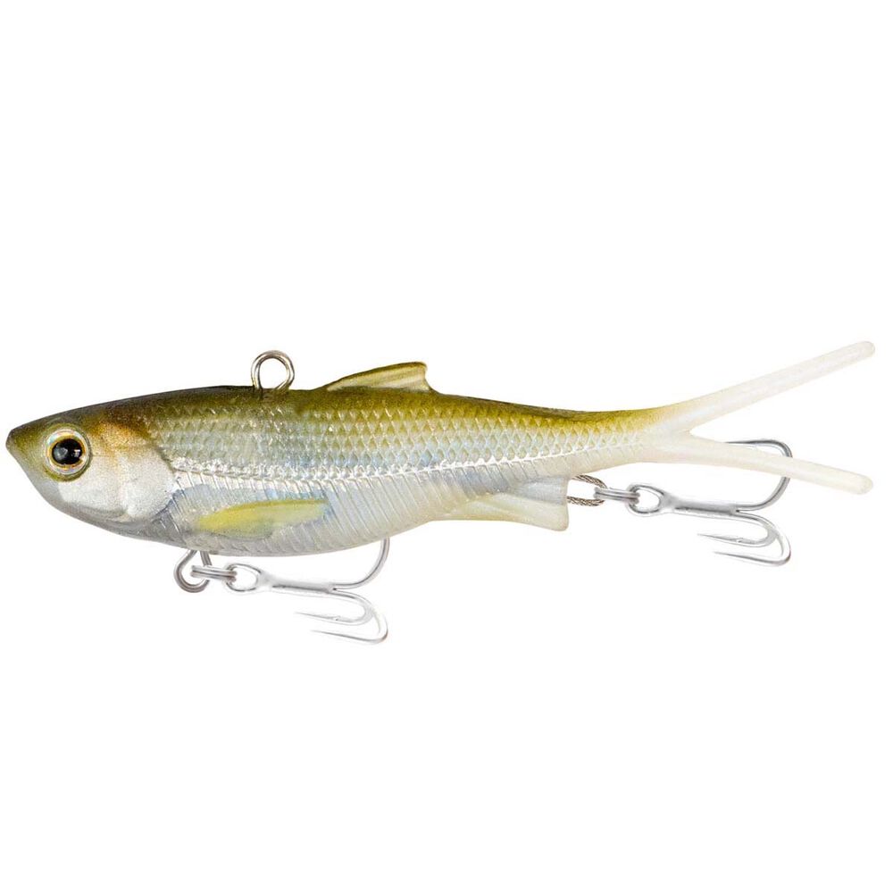 Samaki Vibelicious Fork Tail 125mm 30g Soft Vibe Lure Ghost Shad