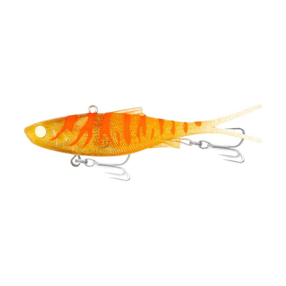 Samaki Vibelicious Fork Tail 125mm 30g Soft Vibe Lure Golden Carrot