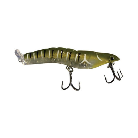 MMD Splash Prawn 80mm Floating Stickbait Lure Lime Tiger