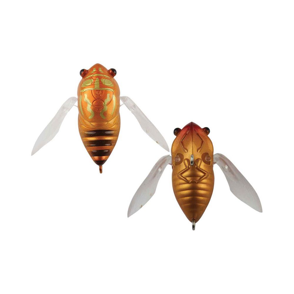 Atomic Hardz Cicada 35mm Hard Body Topwater Lure Brown Cicada