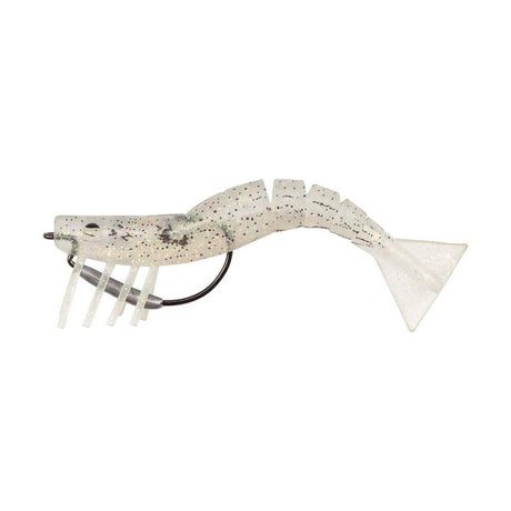 Samaki Live Shrimp 89mm Pre-Rigged Soft Plastic Lure Ghost Prawn Uv
