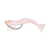 Samaki Live Shrimp 89mm Pre-Rigged Soft Plastic Lure White Pearl
