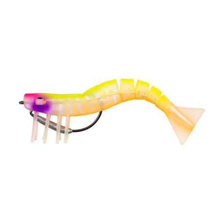 Samaki Live Shrimp 127mm Pre-Rigged Soft Plastic Lure Cleopatra Tiger UV