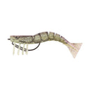 Samaki Live Shrimp 127mm Pre-Rigged Soft Plastic Lure Pearl Prawn