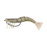 Samaki Live Shrimp 127mm Pre-Rigged Soft Plastic Lure Pearl Prawn