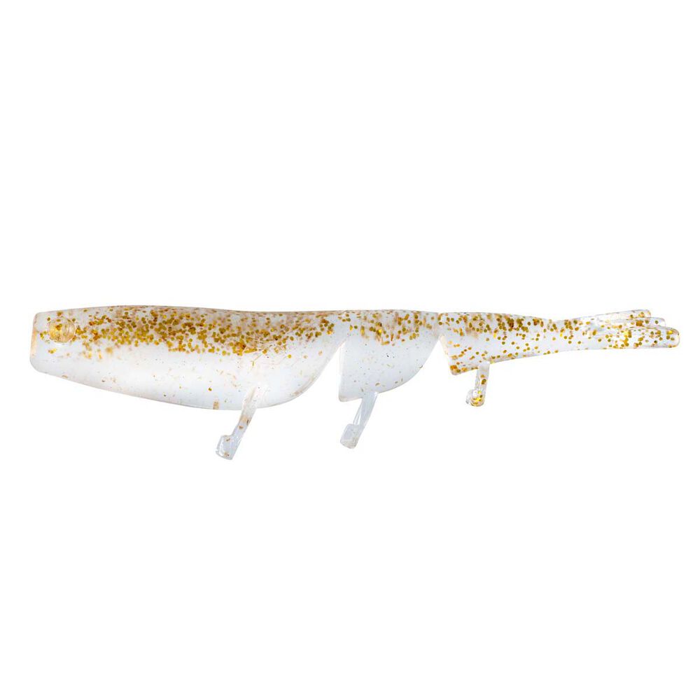 Daiwa Bait Junkie Prawn 3in Soft Plastic Lure Clear Gold