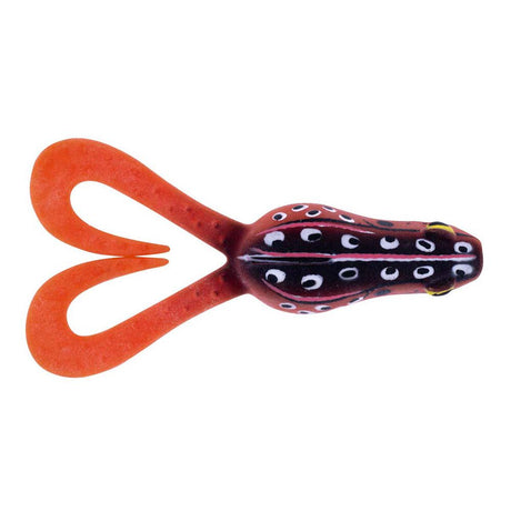 Daiwa Bait Junkie Kikker Curly Big 4.25in Soft Plastic Lure Mud Brown