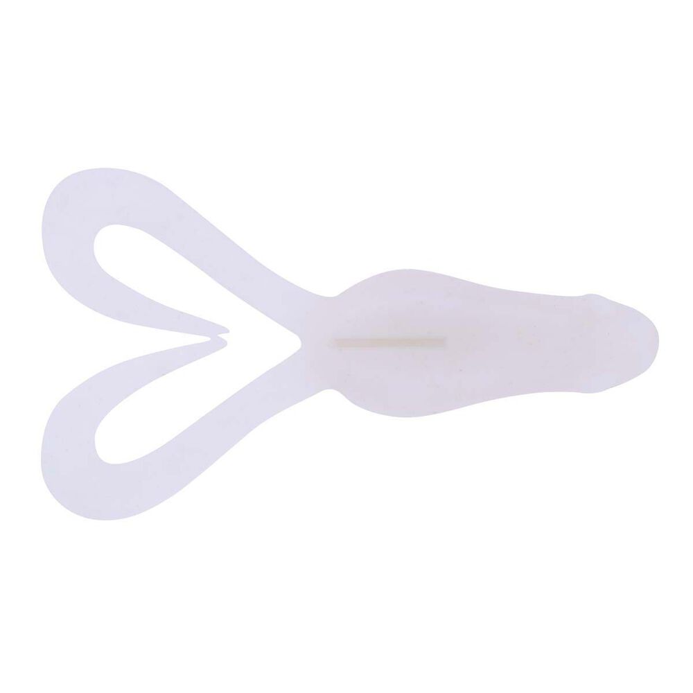 Daiwa Bait Junkie Kikker Curly Big 4.25in Soft Plastic Lure White Pearl