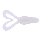 Daiwa Bait Junkie Kikker Curly Big 4.25in Soft Plastic Lure White Pearl