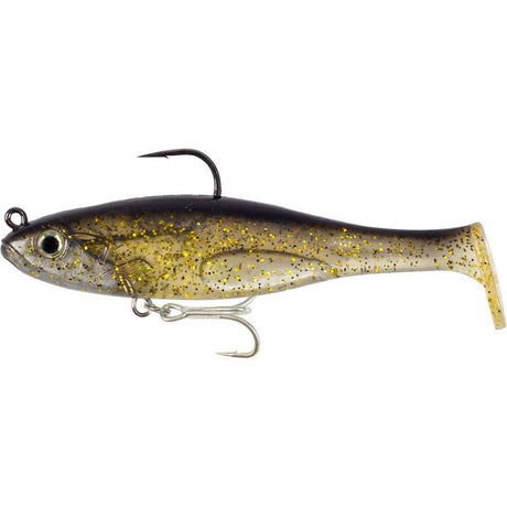 Fish Craft Dr Shad 100mm Soft Plastic Swimbait Lure Black Gold