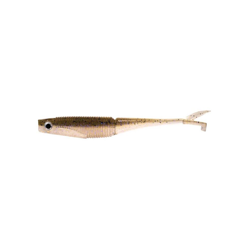 Daiwa Bait Junkie Flick 3.95in Soft Plastic Lure Ghost Electric Shad