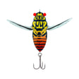 Samaki Redic Cicada 50mm Hard Body Topwater Lure Black Prince