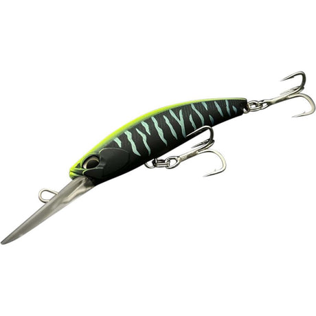 Duo Realis Fangbait Barra Tune 80DR 80mm Hard Body Lure Black Chart Tiger