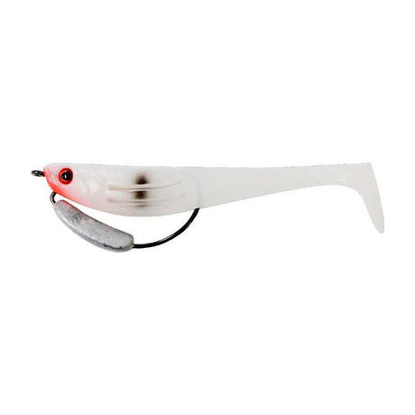 Zerek Flat Shad Pro 7in Soft Plastic Swimbait Lure Red Head Bear
