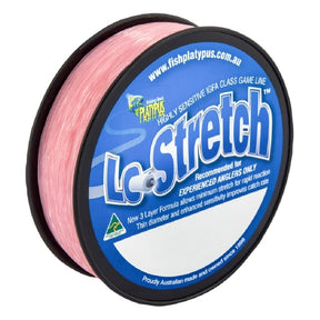 Platypus Lo-Stretch Monofilament Fishing Line Pink