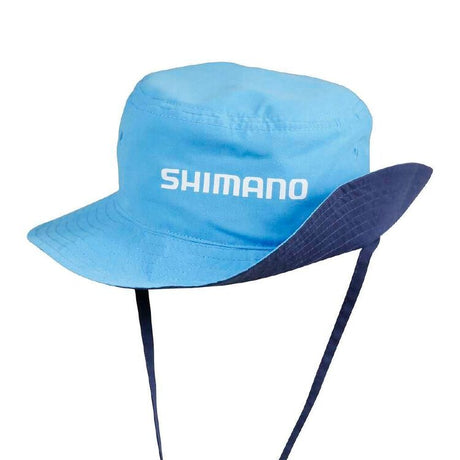 Shimano Kids Reversible Bucket Hat Cyan/Navy