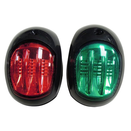 Waterline LED Navigation Lights Pair Black