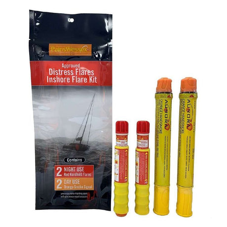Pains Wessex Inshore Flare Kit Red And Yellow