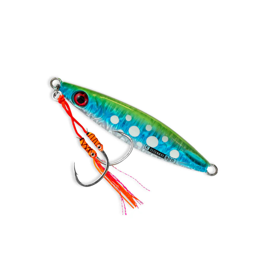 Buku Flutter Bomb 80g Metal Jig Lure Bluey