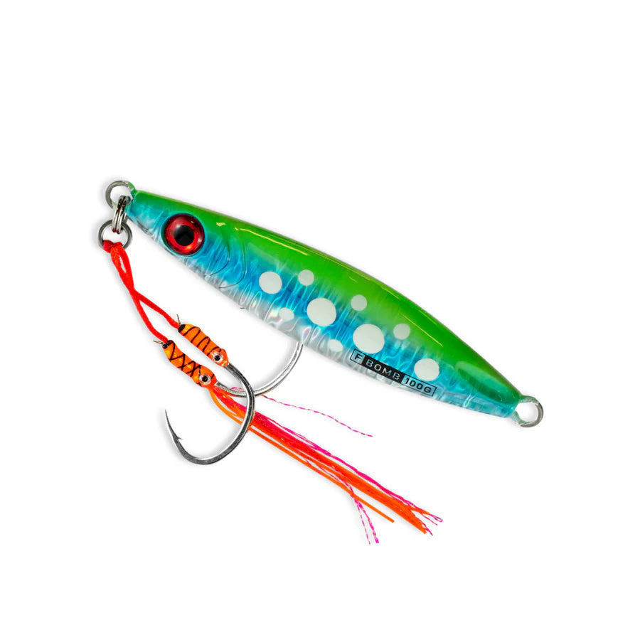 Buku Flutter Bomb 100g Metal Jig Lure Bluey