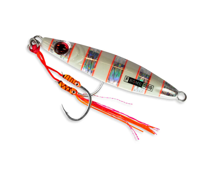 Buku Flutter Bomb 100g Metal Jig Lure Flash Glow