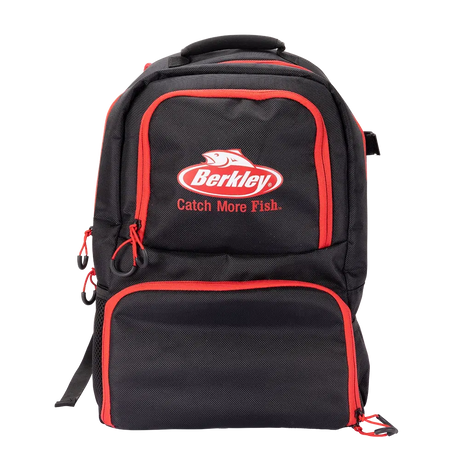 Berkley Backpack With 4 Tackle Trays Red & Black