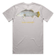 Reef Lagoon T-Shirt Barramundi Tee Stone Grey