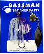 Bassman Carls Compact 1/2oz Spinnerbait Lure 001 - Purple/Clear