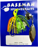 Bassman Carls Compact 1/2oz Spinnerbait Lure 24 - Fire Tiger