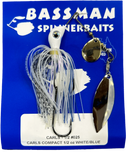 Bassman Carls Compact 1/2oz Spinnerbait Lure 025 - White/Blue