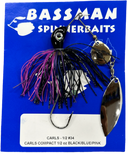 Bassman Carls Compact 1/2oz Spinnerbait Lure 34 - Black/Blue/Pink