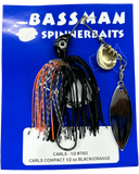 Bassman Carls Compact 1/2oz Spinnerbait Lure TW3 - Black/Orange