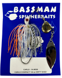 Bassman Carls Compact 1/4oz Spinnerbait Lure 0S6 - Dirty Shad
