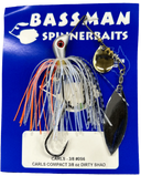 Bassman Carls Compact 3/8oz Spinnerbait Lure 0S6 - Dirty Shad