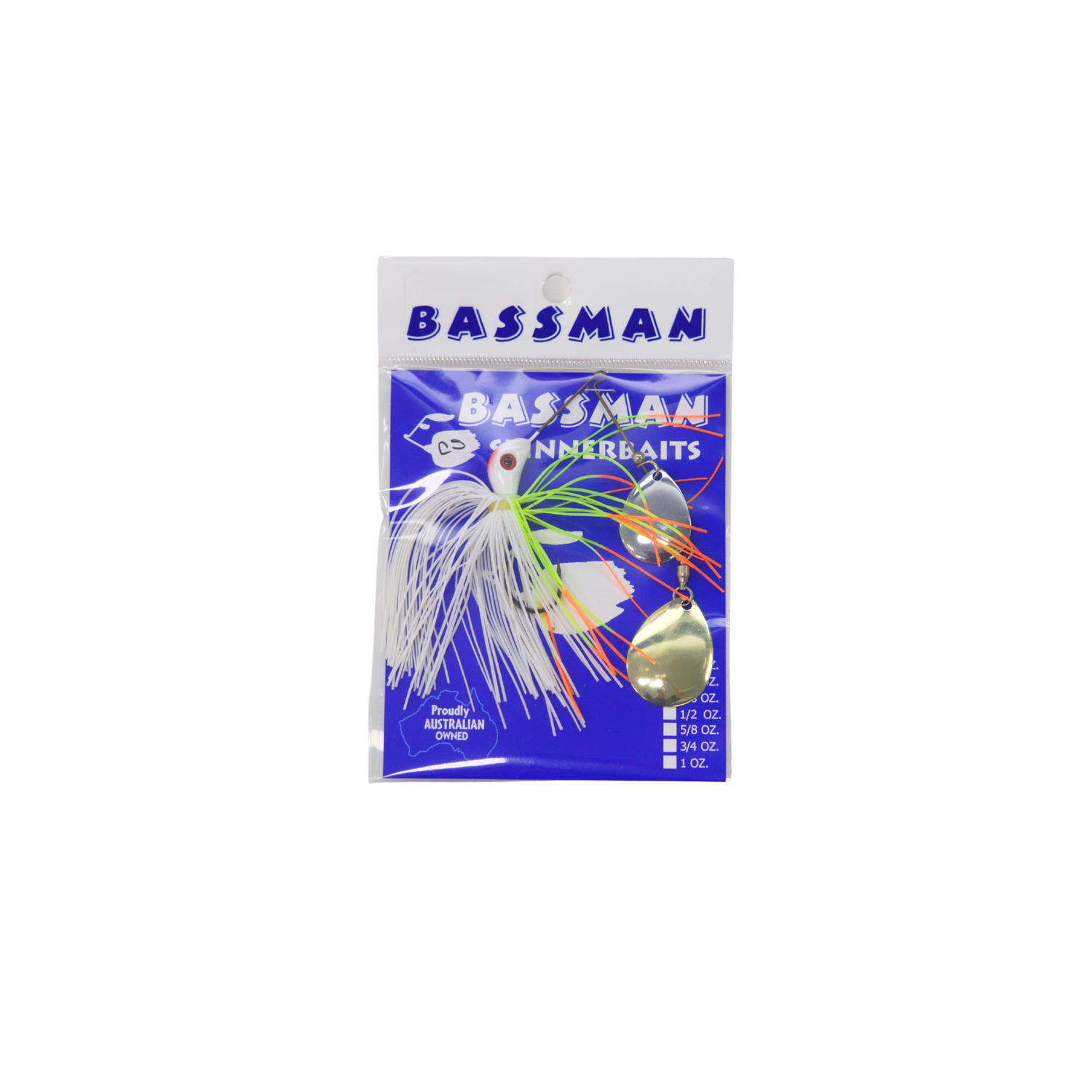Bassman Double Colorado 3/8oz Spinnerbait Lure CS