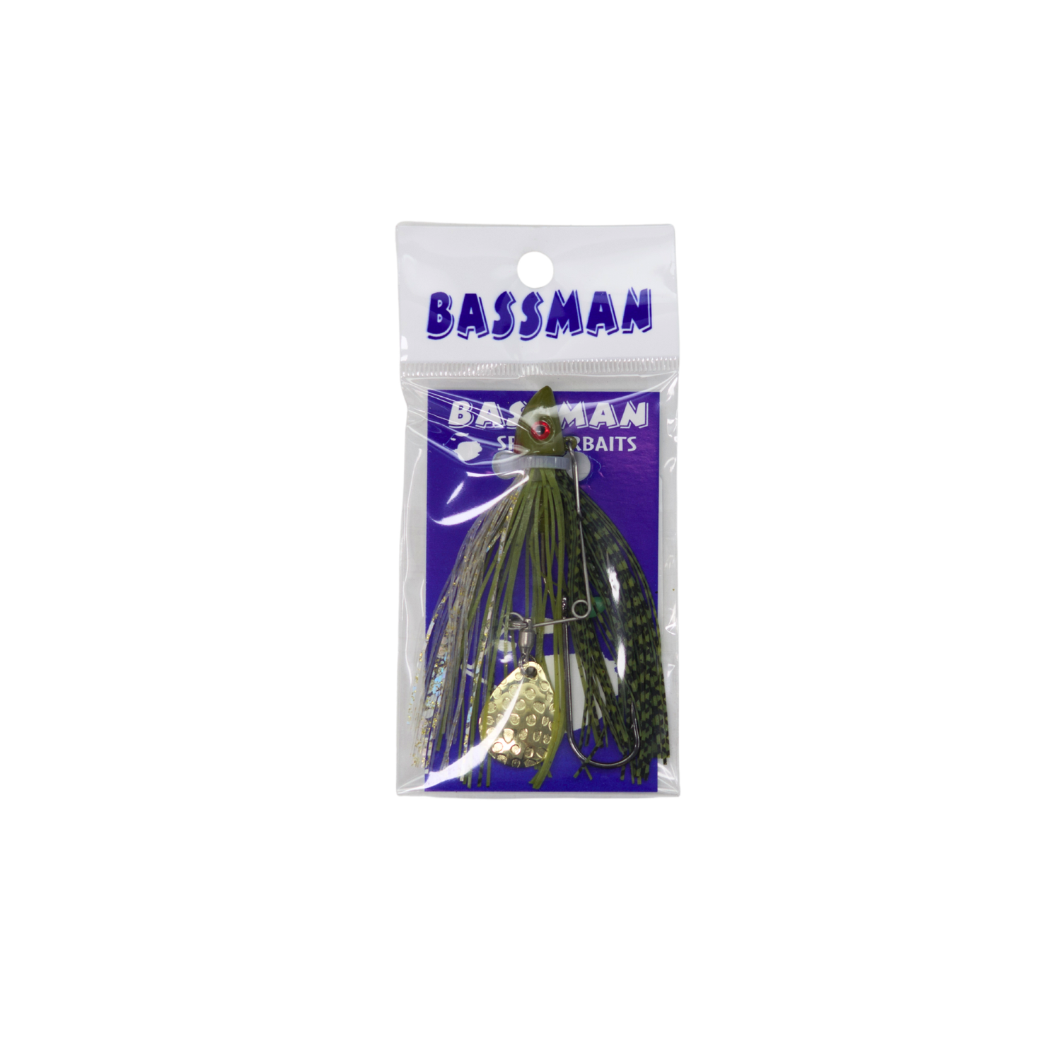 Bassman Pup 3/8oz Spinnerbait Lure 007 - Olive