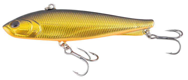 Berkley Pro-Tech Rip Fish 7 70mm - 11g Hard Vibe Lure Black Gold